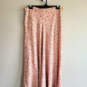 April Cornel maxi pink floral skirt. Size M. Romantic style outfit.